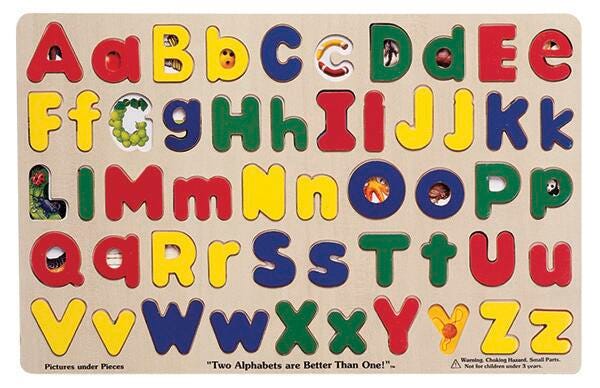 Melissa Doug Colorful Alphabet Puzzle